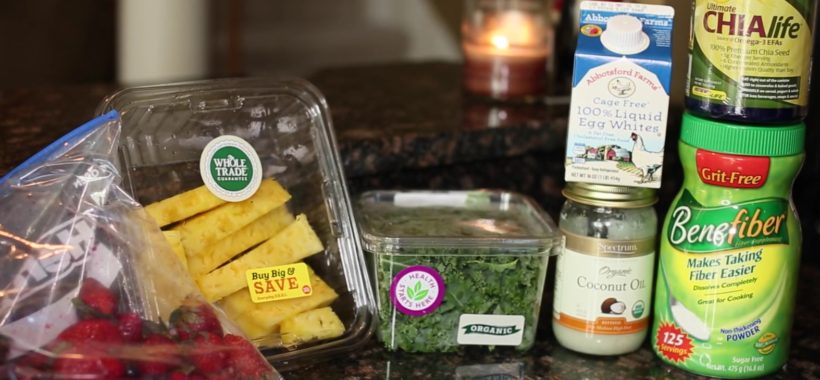 Green fiber protein drink