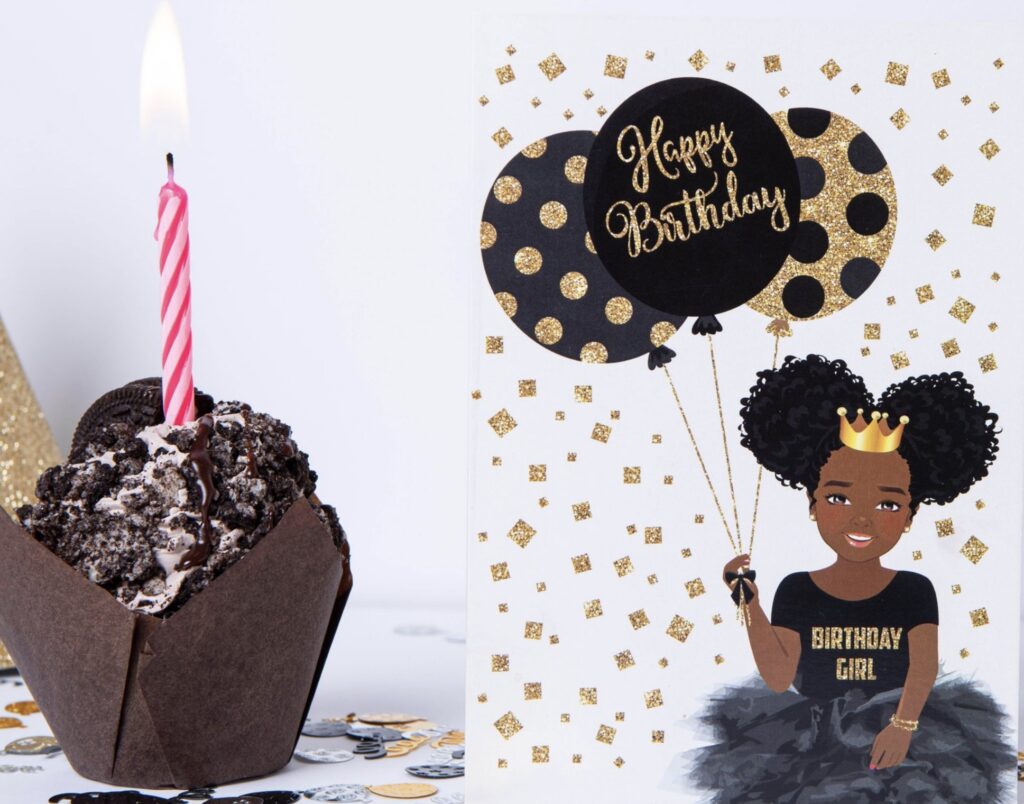 Birthday girl cards for black girls