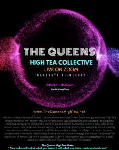 Queens High Tea Collective Zoom live