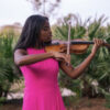 Prodigy violinist Leah Flynn.
