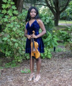 Prodigy violinist Leah Flynn.