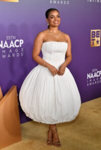 Kyla Pratt attends the 55th NAACP Image Awards 