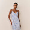 LoveShackFancy Manuela Heirloom Print Maxi Slip Dress