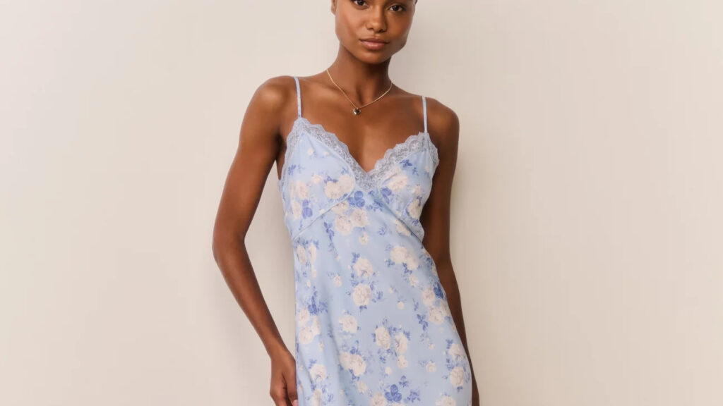 LoveShackFancy Manuela Heirloom Print Maxi Slip Dress