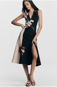 Anthropologie’s Sleeveless V-Neck Deco A-Line Dress