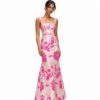 Hibiscus Square Neck Trumpet Gown by Dessy Collection
