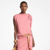 MICHAEL KORS COLLECTION Wool Crepe Draped Blouse