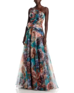 Iona Rosette Draped Gown
