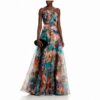Iona Rosette Draped Gown