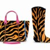 Kurt Geiger animal print handbag + Western Pull-On Boot.