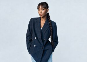 Pinstripe Blazer