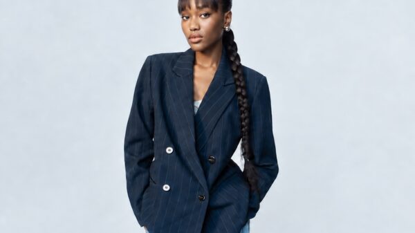 Pinstripe Blazer