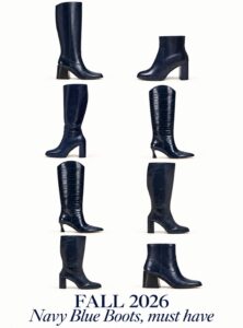 Navy Blue Boots