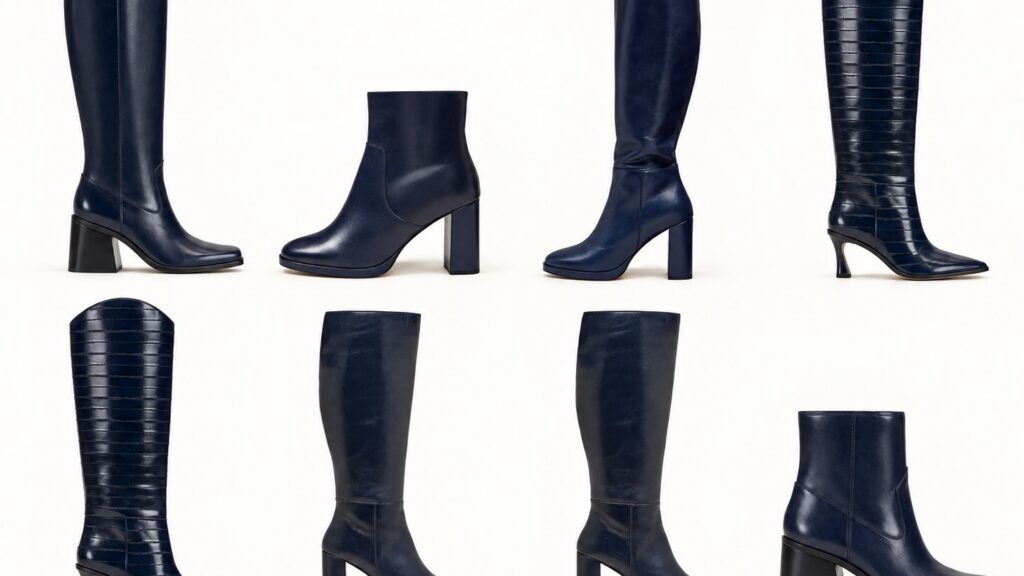 Navy Blue Boots
