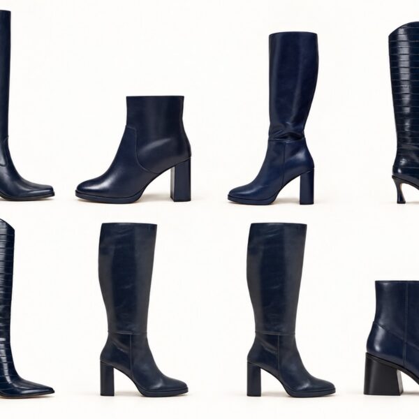 Navy Blue Boots