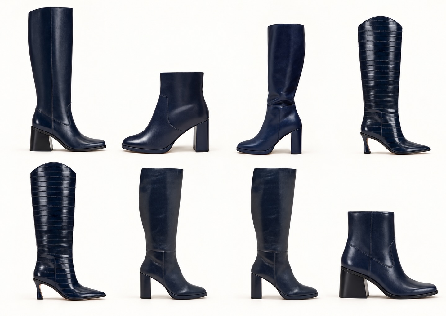 Navy Blue Boots